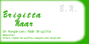 brigitta maar business card