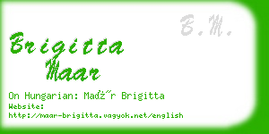 brigitta maar business card